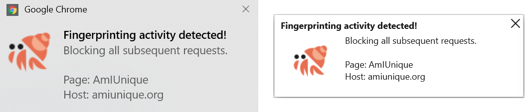 Notificação do Detetor de Impressão
Digital