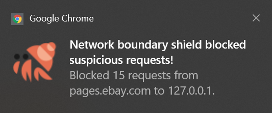 JShelter bloqueia a verificação
